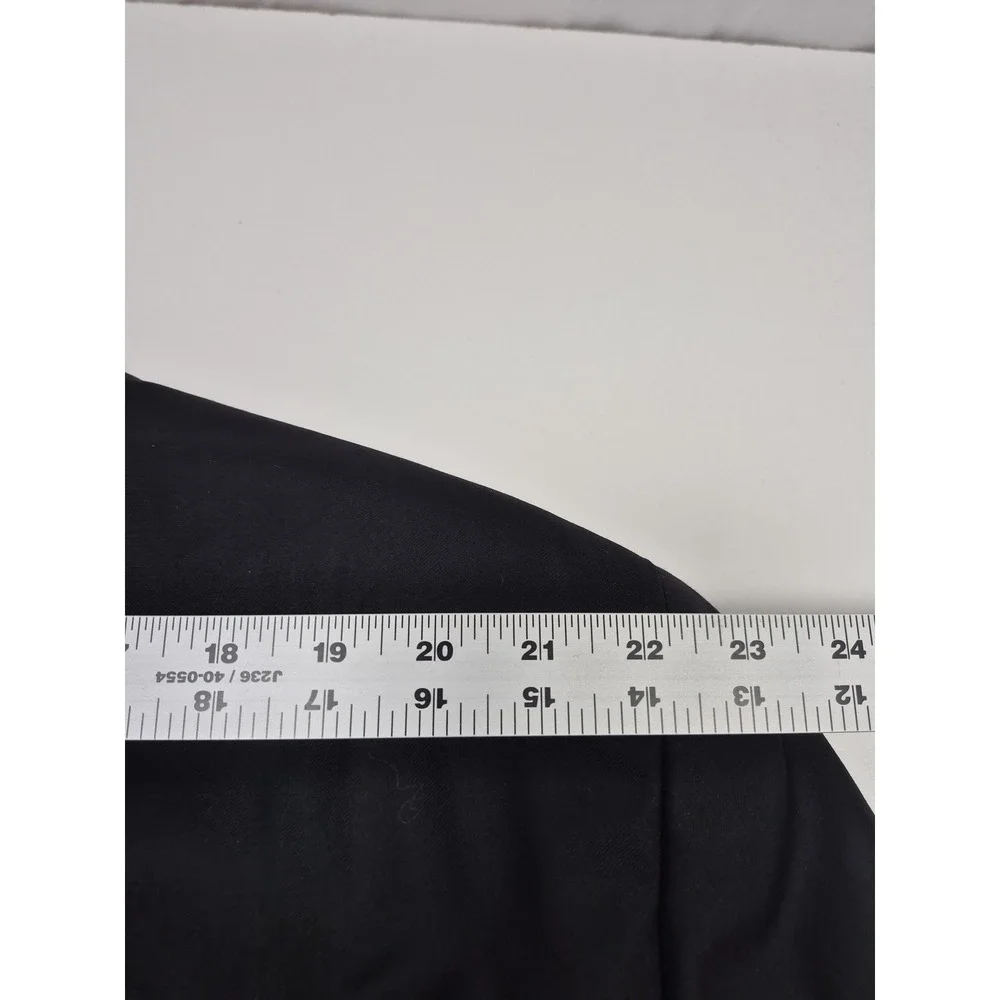 Peerless Couture International Suit Mens 52 Long Black Wool 2 Piece 48W VBC NWT